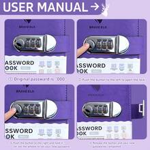 Secure Password Organizer, Password Book, Creative Password Book With Letter Tabs, Designed As A Lockable Personal Information Notebook, Including Diary And Password Management Functions, Office And School Supplies. - One Size - View 10