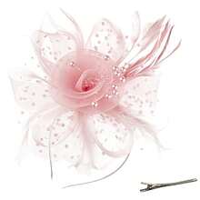 1pc Feather Decorated Headpiece, Elegant And Chic, Suitable For Tea Party, Kentucky Derby, Fascinator, Cocktail Party, Wedding, Bride, Etc., Can Be Used As Headband, Women's Headpiece, Girls' Headpiece, Birthday Gift, Mother's Day Gift, Mini Hat, Small Hat, Mini Top Hat, Mini Hat, Etc., Also Suitable For School Supplies, Gifts, Hair Accessories, Fashion, Holiday Dress-Up, Rave Party, Dinner Party, Etc. - Multicolor - View 25