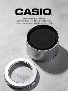Casio 手錶鐵盒，原裝圓形金屬手錶收納盒，附海綿內襯的手錶禮品包裝盒，隨機款式 - 銀色 - 查看 3