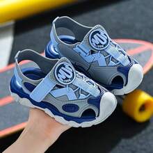 Vicvait Cute Rhinestone Bow Open Toe Girls Sandals, Breathable Beach Holiday Shoes - Blue - View 4