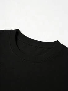 2026 Men's Graphic Tee - Vibrant Cube Pattern, Comfortable And Breathable, Made Of 100% Polyester, Distinctive Artistic Style, Round Neck, - Black - View 3