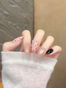 10pcs,Nails,Handmade Press On Nails,Press On Fake Nails,Handmade Nail Patch,Summer Nail Patch,Handmade Nail Patch,Medium To Long Nails,Nail Supplies,Man-Made Nail,Summer Nail Art,Nail Patch Y2K,Shining Nail Patch,Homemade Press On Nails - Multicolor - View 6