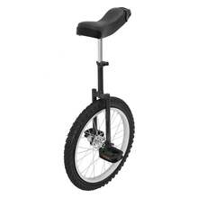 18 Inch Wheel Outdoor Unicycle, Height Adjustable Unicycle, 28.74-33.46In Tall One Wheel Bike For Adults, 143.3-165.35Lbs Load Bearing Capacity (Black, 18 Inch) - Black - View 8
