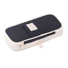 大容量拉鍊式鉛筆袋收納盒，適合辦公室、旅行整理與收納，成人、男士、女士及學生適用 - 多色 - 查看 9