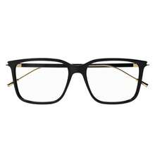 Gucci Eyeglasses Square Full Rim, Black/Gold Frame And Clear Demo Lenses Lens Gg1273O001 - 56-16-145 - View 2