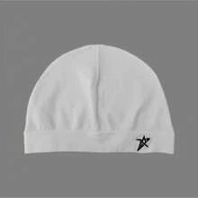 Star Embroidered Skull Cap Thin Beanie Soft Breathable Stretch Hat For Men Women Outdoor Sports Hiking Running Cycling AllSeason - White - 查看 7