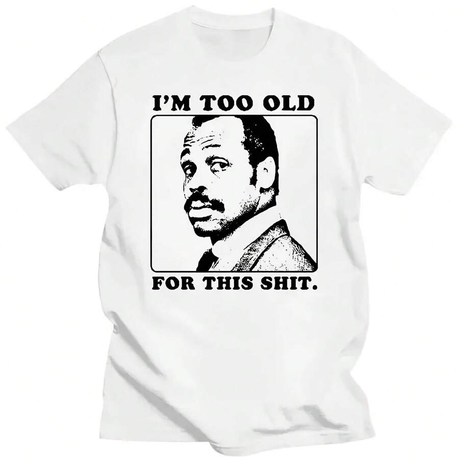 Camiseta con estampado divertido de película de acción Lethal Weapon, estilo Harajuku, de manga corta, informal, estética, para papá, de la colección Im Too Old for This - Multicolor - Ver 1