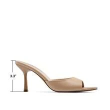 Women Pointed Peep Toe High Heel Sandals Fashion Stiletto Slip On Summer Sandals For Travel Party Prom Wearing - 杏色 - 查看 9