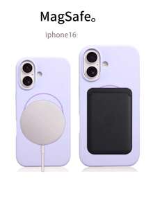 液態矽膠磁吸手機殼 適用於 iPhone 17 Pro Max/16/15/14/13/12/手機殼 - 淡雅紫 - 查看 8