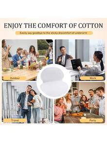 10/30/50/80/100pcs Unisex Underarm Sweat Pads - Fragrance-Free Invisible Design, Only 0.03 Inch Thin, 4.72x3.47 Inch Size, 10 Pieces Per Pack Convenient For Commuting And Travel. - Various - View 8