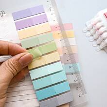 12piezas/ 2400 Hojas Notas Adhesivas de Índice Multicolor Degradado Mezclado, 200 Hojas por Tarjeta, Con Regla, Pegatinas Marcadoras de Página Autoadhesivas, Papelería de Oficina y Estudio, Para Clasificación de Archivos y Toma de Notas - Unitalla - Ver 11