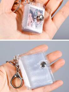 1 Inch Mini Keychain Photo Album, 1 Inch 2 Inch Photo ID Card Storage Book - A - View 4