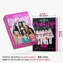 45pcs Baby's Breath Small Cards KATSEYE // New Album PINKY // UP Holographic Cards Celebrity Collectible Cards LOMO // Cards - Multicolor - View 2