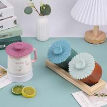 1/3 cái nắp cốc ly silicone chống bụi, nắp đậy ly hình hoa hướng dương sáng tạo, phụ kiện cốc ly - Nhiều màu - Xem 5
