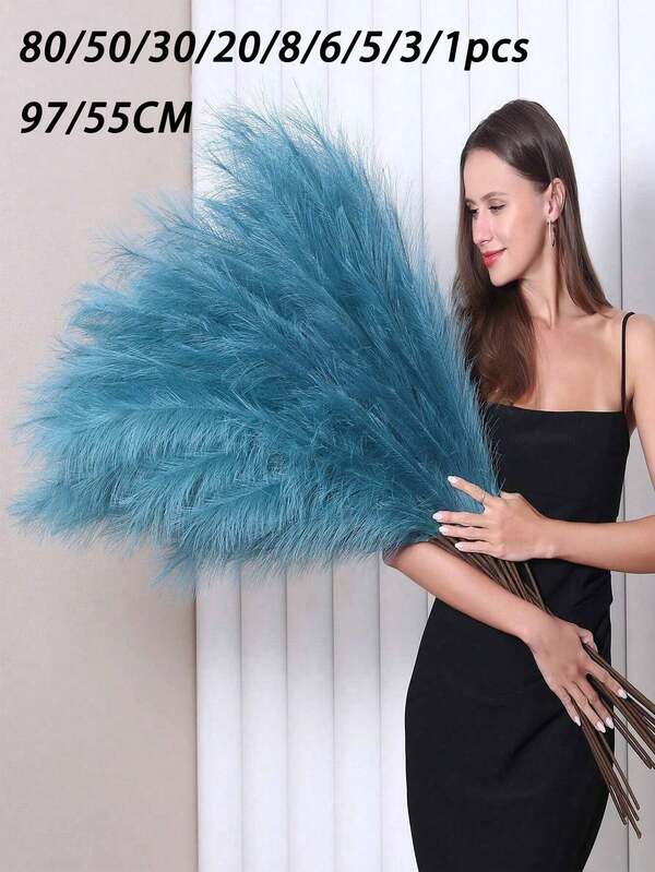 80/50/30/20/8/6/5/3/1pcs Cỏ lau nhân tạo 97/55cm, phong cách Bohemian bồng bềnh, dùng cắm bình hoa & bình trang trí sàn, trang trí phòng nhà, cỏ lau nhân tạo rất đẹp, phù hợp trang trí nhà, phòng ngủ, quà tặng tuyệt vời & các dịp lễ khác