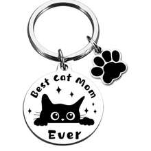Colgante de mascota de acero inoxidable, moldeado en una sola pieza, estructura resistente, doble función como llavero y amuleto decorativo, bordes suaves sin rebabas, se puede usar como accesorio de collar de mascota y placa de mascota, cuidando cuidadosamente a tu mascota querida - Multicolor - Ver 7