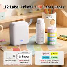 ORICO Mesin Pembuat Label Portabel dengan Pita, Printer Label Stiker Mini, Koneksi Nirkabel ke Smartphone, Cocok untuk Perlengkapan Sekolah, Rumah, Perlengkapan Kantor, Praktis untuk Menyimpan Berbagai Barang yang Ditandai (Dapat Diisi Ulang) Pencetakan Tanpa Tinta - Putih - View 13