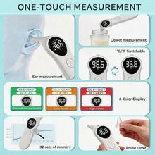 Non-Contact Handheld Mini Digital Thermometer, Quickly Measures Forehead And Ear Temperature - Multicolor - View 8