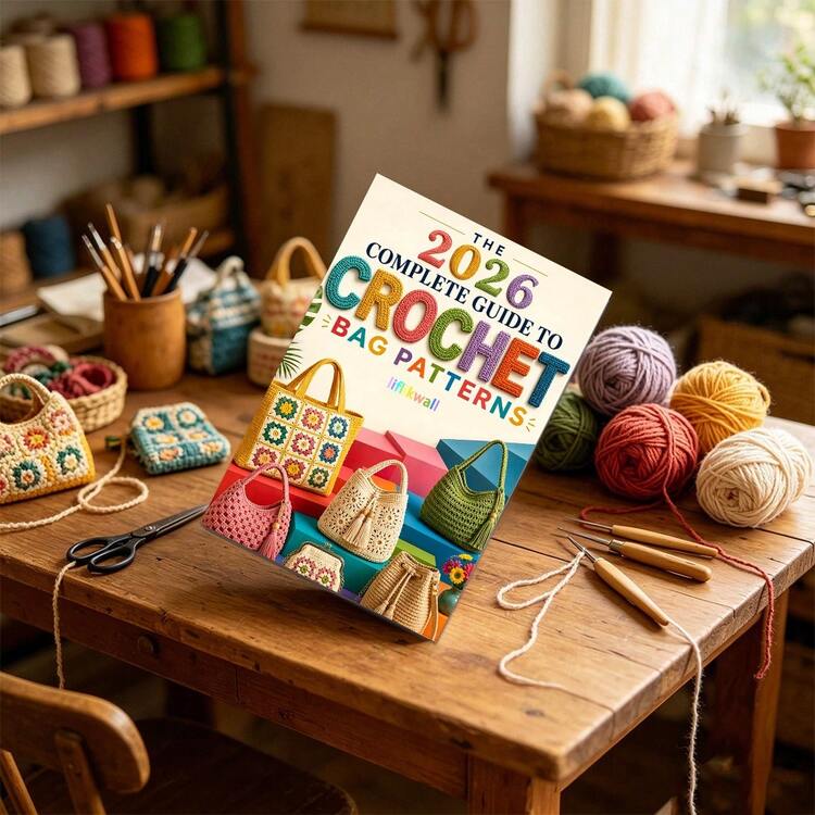 LIFLIKWALL 2D Flat Crochet Bag For Beginners: Complete Crochet Handbag Pattern Guide, Suitable For Beginners And Enthusiasts Who Want To Make Exquisite Handmade Bags, Simple And Stunning Crochet Bag, Gift For Crochet Lovers (Beginner Crochet Series) - A - View 9