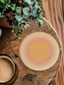 1/4/8pcs Gradient Halo Print Wooden Coasters, Colorful Gradient Round Wooden Coasters, Non-Slip Coasters, Suitable For Modern Home Kitchen, Bar, Office, Aesthetic Desktop Decor - Multicolor - View 8