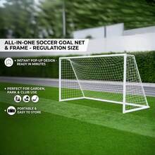 1pc Thick Braided Rope Soccer Net, Hexagonal Match Goal Net, Suitable For 11/7/5-A-Side Soccer Goals, Outdoor Training Match Equipment, Durable Goal Protection Net, Team Sports Gift - Multicolor - View 1