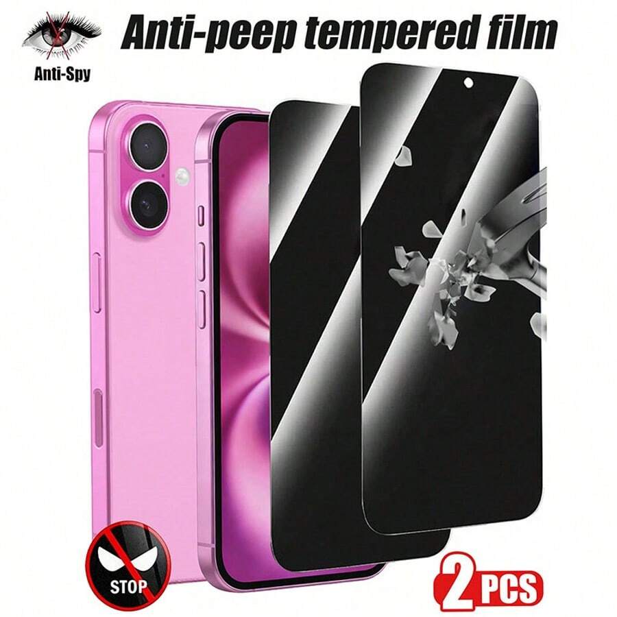 2 Películas Protectoras de Vidrio de Privacidad, Compatibles con 12 12mini 12pro 12promax 13 13Pro 13Prpmax. Protector de Pantalla Compatible con iPhone Privacidad, Impermeable, Protector de Pantalla Compatible con iPhone 14, Resistente a Arañazos, Protector de Pantalla Compatible con iPhone 16 Pro, Accesorios Móviles, Fácil de Instalar, Impermeable, Resistente a Arañazos, Regalo de Cumpleaños [Versión Internacional, No Versión Local]