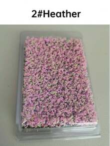 1盒迷你花簇套組，可撕裂塑膠材質，適用於不對稱花卉與微縮場景，8.5*5.8cm/3.34*2.28in，完美搭配火車、鐵路與農舍景觀，手撕草，適合DIY微縮場景與微縮裝飾 - 彩色 - 查看 30