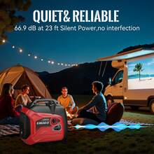 3600W Ultra Quiet Portable Inverter Generator, Lightweight With CO Sensor & EPA Certified, Home Emergency Backup Power For RV Camping Yard Blizzard Hurricane, Power CPAP Laptop Fan Solar Lights Father Day Gift - 3600W - View 5