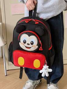 Disney 1個迪士尼青少年背包，校園背包，米老鼠背包，適合男孩與女孩，文具收納袋，旅行袋，可愛收納袋，時尚旅行袋 - 彩色 - 查看 6