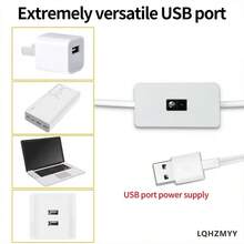 1 قطعة شريط إضاءة LED بجهد منخفض 5 فولت مع مفتاح مستشعر مسح باليد، واجهة USB، استشعار حركة الإيماءات، بدون الحاجة للمس، طول قابل للتخصيص للسلالم والخزائن والمرايا وخلفية التلفزيون والديكور بموضوع الفضاء، هدية مفاجأة، إطارات الصور والمطبخ والحمام ومحيط السرير - 2835 - مشاهدة 7
