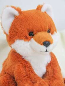 1 pièce Peluche renard rouge mignon assis de 20 cm/7,87 pouces, animal en peluche ultra doux et moelleux, adorable renard câlin, cadeau idéal pour anniversaire, Noël, Saint-Valentin, décoration charmante pour maison, canapé, chambre d'enfant pour enfants et adultes - Rouge orangé - Voir 7