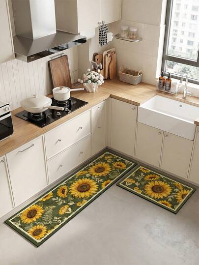 Tapis de cuisine absorbant en diatomite de couleur claire. Convient pour la cuisine, les tapis de salon, les tapis de salle de bain antidérapants, la buanderie, les chambres, l'intérieur et l'extérieur, les bureaux, la porte, les tapis de zone, les décorations de vacances, les tapis de couloir, le bureau et la zone d'e-sport.