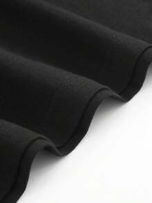 Camiseta de Moda para Hombre, Tallas Grandes,% Algodón Transpirable, 180G Algodón, Tallas Grandes 4XL 5XL, Estampado de Letras Irregulares, Elástica, de Manga Corta, Adecuada para V - Negro - Ver 5