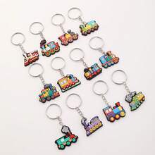 12pcs PVC Small Train Keychains, Colorful Small Train Keychains - Sets - View 5