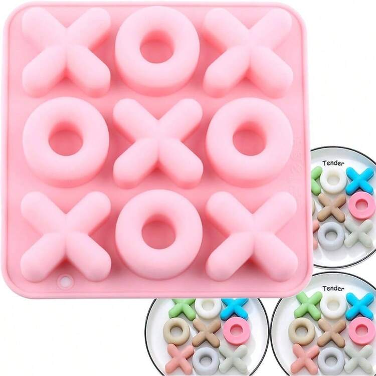 XO - Moldes de silicona para chocolate - Rosado - Añade 3