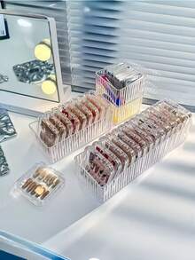 5pcs/10pcs/16pcs/15pcs Large Capacity Creative Transparent Acrylic Nail Art Storage Box - Dust-Proof Desktop Display Box, Suitable For Nail Storage, Nail Stickers, Jewelry (Necklaces, Bracelets, Rings), False Eyelashes And Other Cosmetics, Nail Art Storage Box, Jewelry Storage Box, Bracelet & Earring Display Box, All Season - View 4