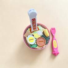 1個拉麵餵食紓壓遊戲 - 適合男孩和女孩的生日、聖誕節、萬聖節、感恩節禮物 - 附湯匙和叉子的互動餵食遊戲，角色扮演 - 彩色 - 查看 6