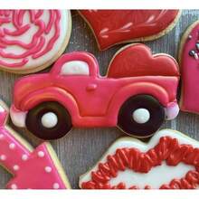 Vintage Truck con cortador de galletas de corazn, 12, - plateado - Ver 3