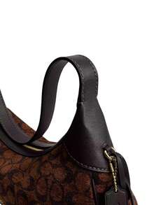 Coach Ella 35 Women's Shoulder Bag Hobo Purses Zipper Bag - 深棕色 - 查看 9