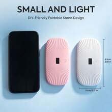 Mini UV LED Nail Lamp, Professional LED Therapy Machine With 4 Timing Modes, Fast Curing Gel Nail Polish, Suitable For Nail Salon Use - Multicolor - View 2