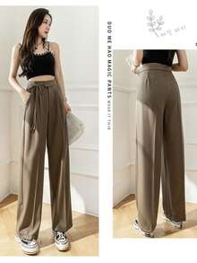 Women Pants - Khaki - View 10