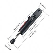 1pc Black Heavy Duty Invisible Door Stopper - Foot Pedal Spring Mechanism | Zinc Alloy Construction | Easy To Position And Install | Suitable For Living Room, Bedroom, Office, Apartment And Hotel | Wall Protection | Stylish Design | Durable - Large Black - View 4