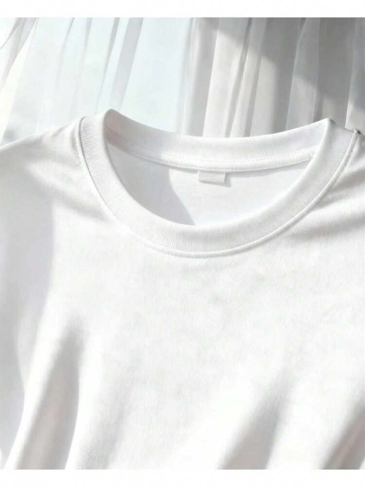 Camiseta Gráfica Vintage de Talla Grande, Para Adolescentes - Blanco - Añade 2