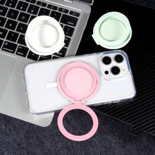 Multifunctional 360° Rotating Phone Ring Stand, Stable Anti-Slip Grip, Anti-Drop Commuter Binge-Watching Accessory, Compatible With All Apple And Android Models, Niche Thoughtful Gift For Men - Brown - View 8