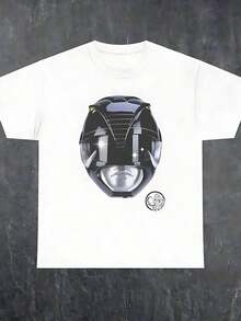 Camiseta cómoda de Power Ranger MMPR negra - Blanco - Ver 1
