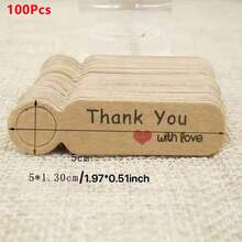 100pcs/50pcs, Handmade Labels, Perfect For DIY Jewelry, Tags, Bookmarks And Gift Cards - Label - View 11