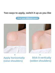 2pcs Women'S Silicone Shoulder Pads, Reusable Self-Adhesive Invisible Shoulder Enhancer For Tops And Shirts - Shoulder Pads - View 5