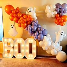 1pc 3FT/91.5cm Marquee Lightup Numbers, Large Light Up Numbers For 1st 5th 20th 35th 40th 50th 60th Birthday Party Decorations, Giant Light Up Number With Cool White Lights For Anniversary Decor, 4 Feet Mosaic Numbers With LED Lights DIY Kit(0-9) - 暖色 - 查看 3