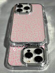 1個金屬殼透明個性化粉色豹紋手機殼，適用於 iPhone 16 Pro Max/17/16/15/14 Plus/13/12/11 保護殼 Air - 彩色 - 查看 2