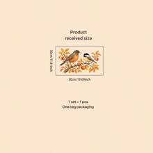 1片秋季鳥類窗貼牆貼，自黏式貼紙，適合作為禮物，DIY 貼貼簡單，適用於臥室、玻璃裝飾與美化 | 感恩節裝飾 | 秋季豐收裝飾 - 彩色 - 查看 7
